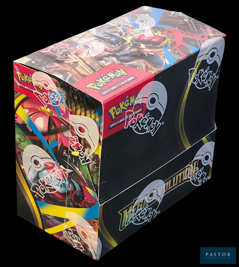 Coffret Pokémon scellé - Display (36 Boosters).
Série Méga-Évolution (ME01) - 1ère série du bloc.
En français.