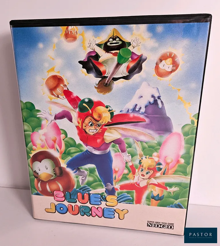 SNK - NEO GEO. Jeu : Blue's Journey. Complet avec boite, notice et cartouche. Version AES US. TBE. Sortie : 1994. Plateforme 2D