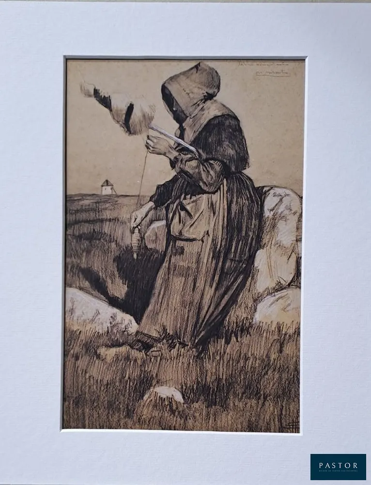 Mathurin Méheut (d'après) (1882-1958)
La fileuse à la poterie

Impression numérique sur papier glacé 180 gr
Signée et titrée dans la planche
Publié par le musée Mathurin Méheut
ADAGP 2023

30 x 24 cm (feuille)
23,5 x 15 cm (image)
Mise en place dans un passe-partout

Excellent état


Expédition obligatoire, jusqu'à 5 Lithographies dans votre colis pour 14,76€ TTC en France Métropolitaine, et 29,64€ TTC pour l'Europe