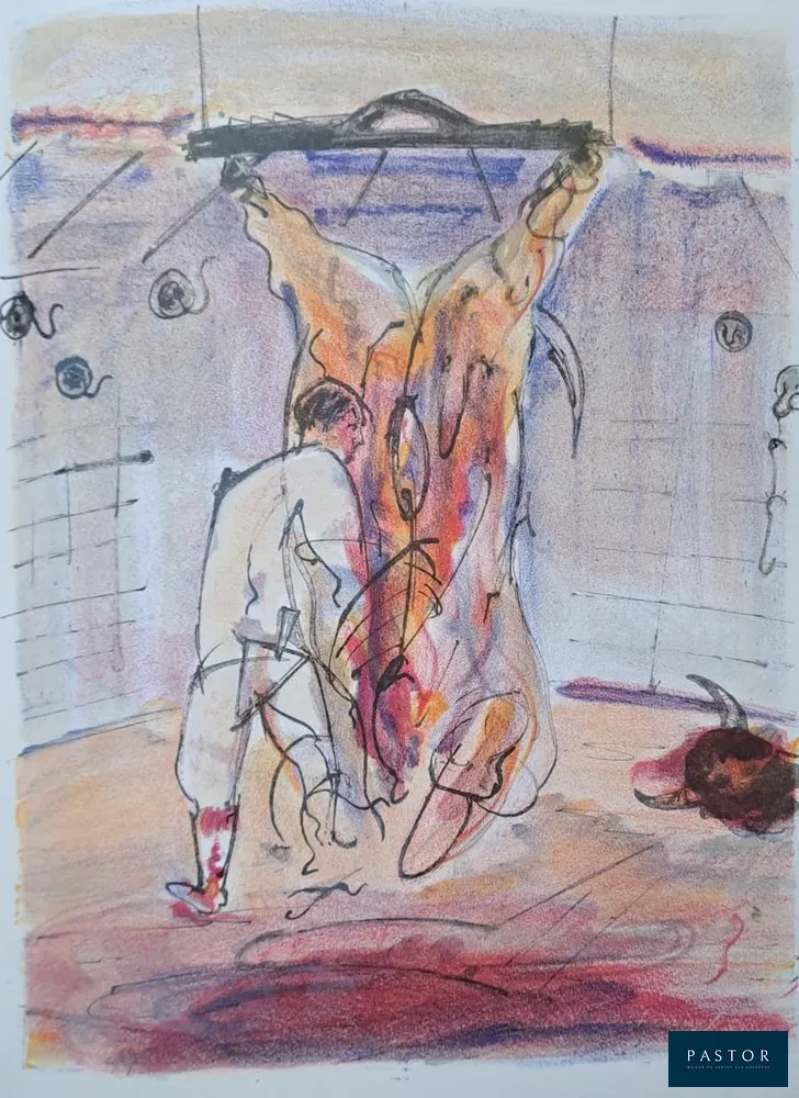 Jacques Birr (1920-2012)
La découpe du trophée

Lithographie originale sur Vélin Rives
Tirage à 150 exemplaires, 1967
Texte au dos tel qu'imprimé
Dimensions de la feuille : 32 x 25 cm

Très bon état


Jacques Birr est un peintre et lithographe animalier contemporain.


Expédition obligatoire, jusqu'à 5 Lithographies dans votre colis pour 14,76€ TTC en France Métropolitaine, et 29,64€ TTC pour l'Europe