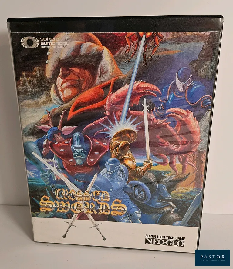 SNK - NEO GEO. Jeu : Crossed Swords. Avec boite. BE. Version : AES US. RPG. Sortie : 1991