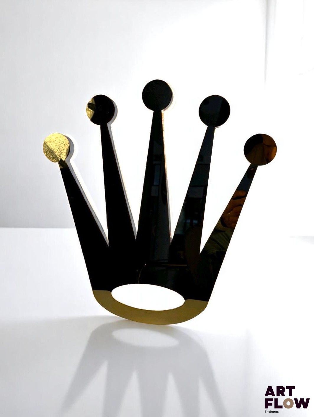 Enseigne lumineuse concessionnaire Rolex. État général excellent - avec prise murale. 40,5 x 39 cm - Expédition obligatoire.