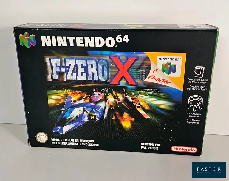 NINTENDO - N64 - Jeu : F-Zero X. Complet avec boite, notice, cartouche. Version PAL EUR. TBE. Sortie : 1998