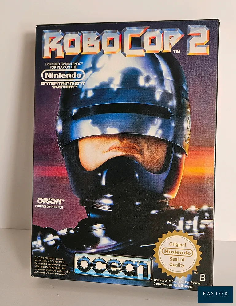 NINTENDO - NES. Jeu : Robocop 2. Ultra complet avec boite, notice, cale et cartouche. Version FRA. TBE. Etat proche du neuf. Sortie : 1990. Action /Plateforme 2D