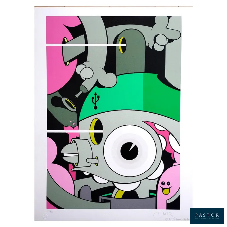 Dalek 
  Filling Holes , 2019 
  
  Digigraphie sur papier 
Signée et numerotée sur 50 exemplaires 
  Dimension 60 x 45 x 0.2 Cm


Expédition obligatoire, jusqu'à 5 Lithographies dans votre colis pour 14,76€ TTC en France Métropolitaine, et 29,64€ TTC pour l'Europe