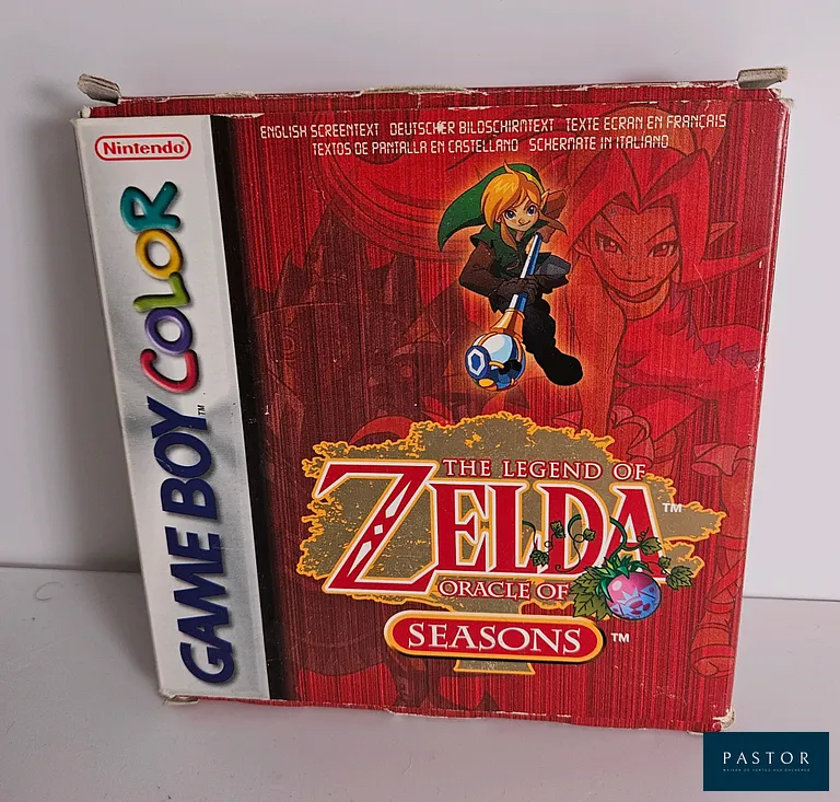 NINTENDO - GAMEBOY COLOR. Jeu : The Legend of Zelda Oracle of Seasons. Complet avec boite, notice et cartouche. Version PAL EUR. Sortie : 2001. Aventure
