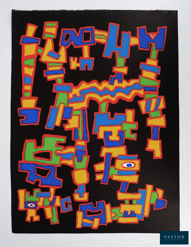 Jacques SOISSON (1928 - 2012)
Tour des aztèques, 1980

Sérigraphie originale
Signée au crayon
Justifiée E.A
Sur vélin Arches 75.5 x 56.5 cm

Très bon état


Expédition obligatoire, jusqu'à 5 Lithographies dans votre colis pour 14,76€ TTC en France Métropolitaine, et 29,64€ TTC pour l'Europe