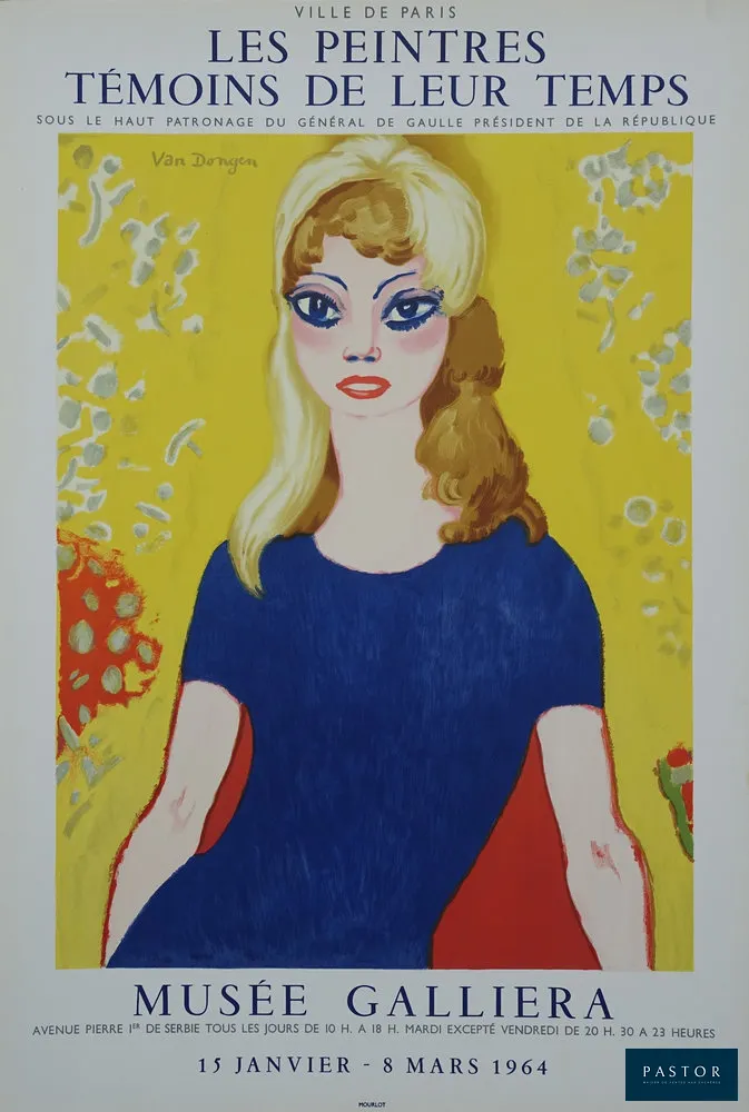 Kees Van Dongen (1877-1968)
Brigitte Bardot

Lithographie en couleurs (imprimée dans les ateliers Mourlot)
Signée dans la planche
Sur papier 77 x 52 cm

INFORMATION : Affiche lithographique "Les peintres témoins de leur temps" pour l'exposition au Musée Galliera du 15 Janvier au 08 Mars 1964

REFERENCES : Catalogue raisonné Juffermans p. 175

Excellent état


Expédition obligatoire, jusqu'à 5 Lithographies dans votre colis pour 14,76€ TTC en France Métropolitaine, et 29,64€ TTC pour l'Europe