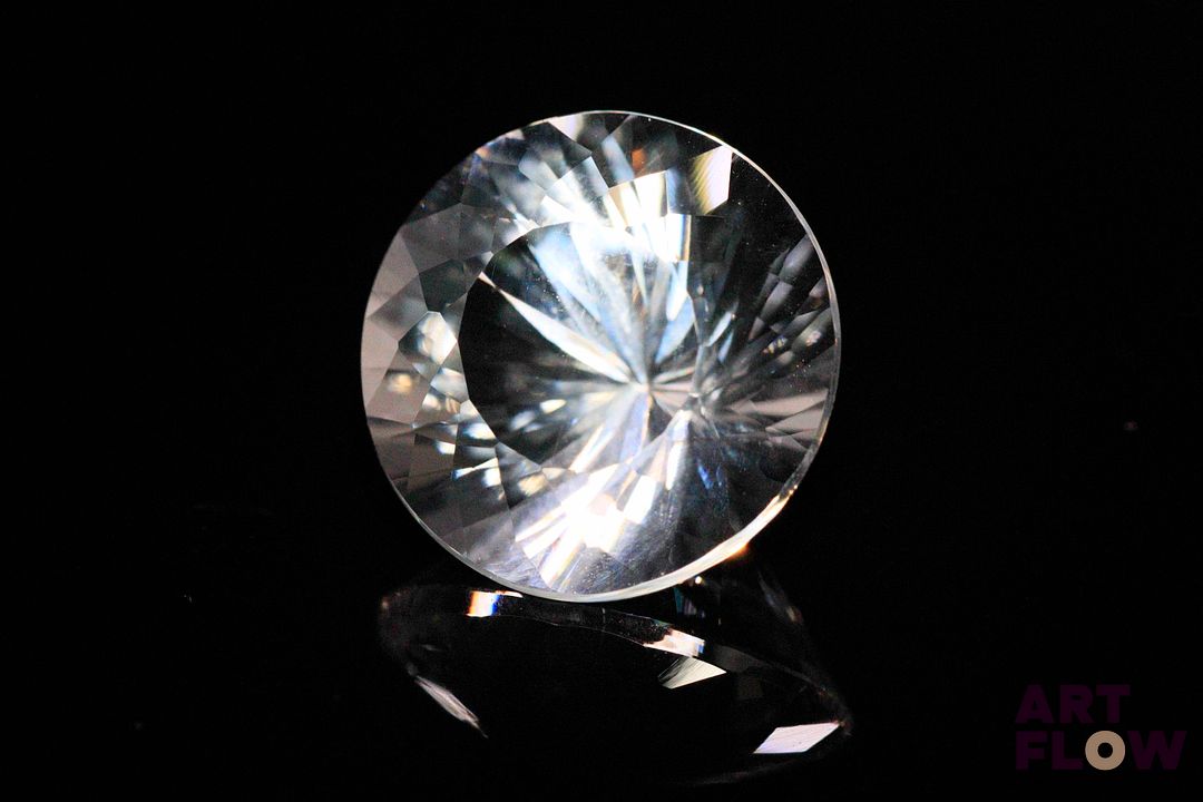 Important quartz incolore rond. 17.70 cts. 17.7mm