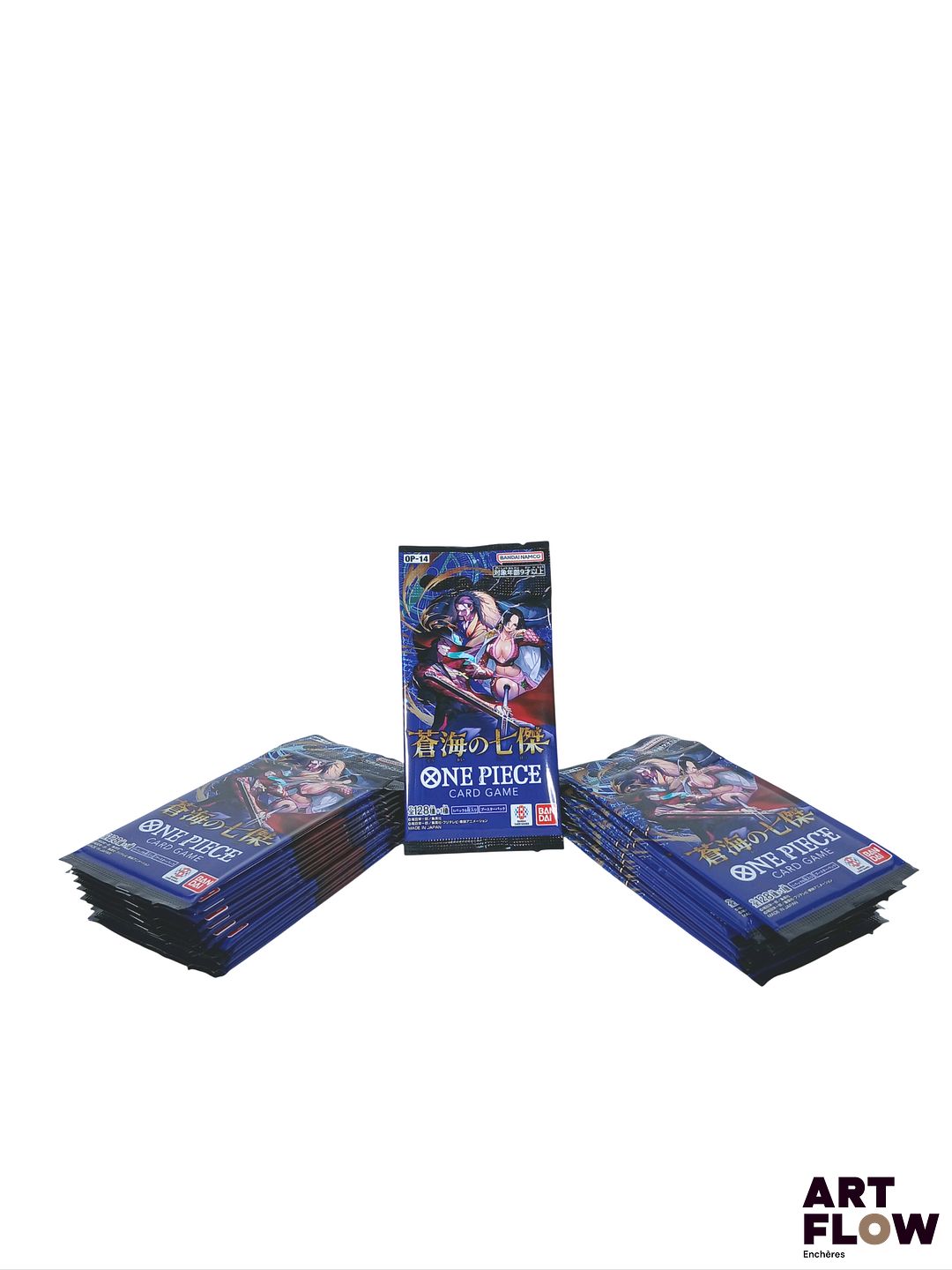 Ensemble de 20 Boosters One piece scellés Serie "Les Sept de la mer d'Azur" OP14-EB04 En japonais