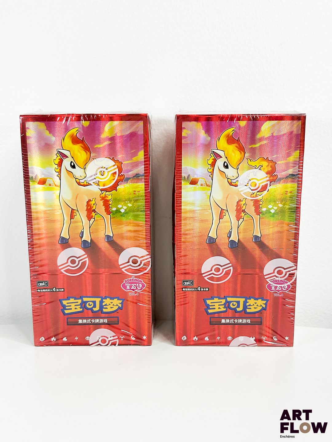 Réunion de 2 bundles Pokemon scellées Extension Gem Pack Ponyta Vol. 4 CBB4C En chinois