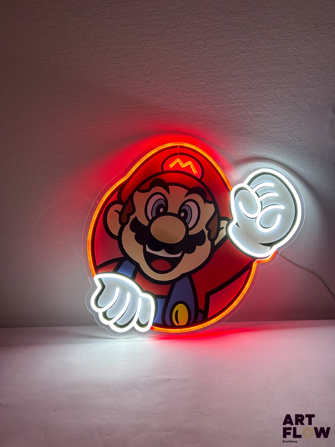 Enseigne lumineuse Mario kart Dimensions : 46 x 55 cm Fonctionnelle
