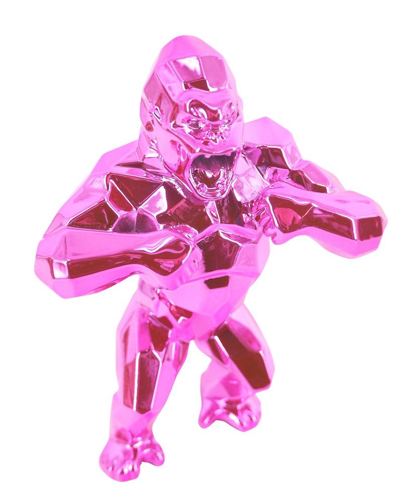 Richard ORLINSKI (1966) Kong Spirit (Pink edition) Sculpture originale en résine Couleur Rose métallisé Dimensions : 13 x 10 x 5 cm Présentée dans sa boite écrin avec son certificat Excellent état Expédition obligatoire, jusqu&rsquo;à 5 Lithographies dans votre colis pour 14,76€ TTC en France Métropolitaine, et 29,64€ TTC pour l&rsquo;Europe