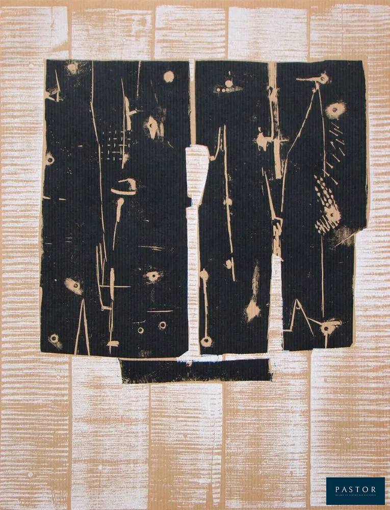Pietro CONSAGRA ( 1920 - 2005 ) 
Composition abstraite, 1959 

Gravure sur bois originale en 2 couleurs sur papier kaft, non signée. Créée spécialement par l'artiste en 1959 pour l'édition XXe Siècle, éditeur San Lazzaro, à Paris, France. Imprimé par l'Atelier Mourlot à Paris, France. Tirage limité à 2000 exemplaires, non signés. Dimensions du papier et de l'image : 31,5 x 24,5 cm La gravure sur bois est en très bon état.


Expédition obligatoire, jusqu'à 5 Lithographies dans votre colis pour 14,76€ TTC en France Métropolitaine, et 29,64€ TTC pour l'Europe