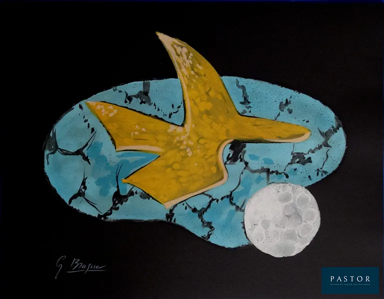 Georges BRAQUE
Oiseau au clair de lune

Lithographie (atelier Art-Litho)
Signée dans la planche
Tirage limité à 298 exemplaires non numérotés
sur Vélin d'Arches 45 x 58 cm

INFORMATION : édition Armand ISRAEL, Paris

Excellent état


Expédition obligatoire, jusqu'à 5 Lithographies dans votre colis pour 14,76€ TTC en France Métropolitaine, et 29,64€ TTC pour l'Europe