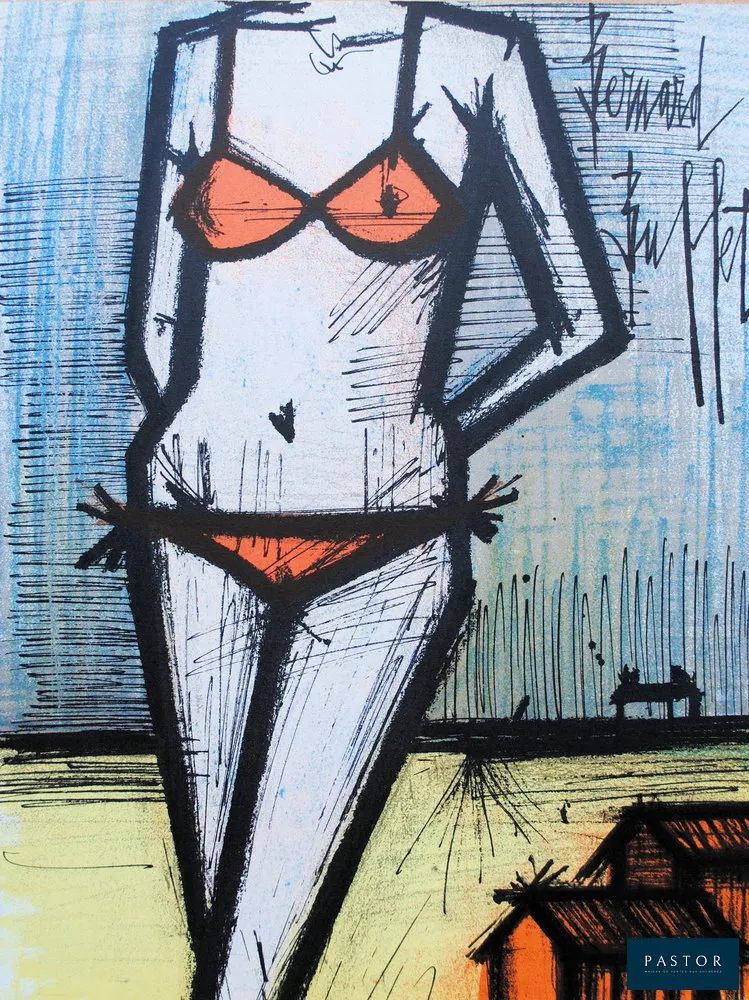 Bernard BUFFET (1928-1999)
Le Bikini, 1967

Lithographie originale
Signée dans la planche
Sur Vélin Acropole, 31 x 24 cm
Un peu de texte au dos tel qu'édité

Références : référencée dans le catalogue raisonné de Bernard Buffet - Tome 1 référence 111 page 95. Imprimée dans les Ateliers Mourlot en 1967

Excellent état


Expédition obligatoire, jusqu'à 5 Lithographies dans votre colis pour 14,76€ TTC en France Métropolitaine, et 29,64€ TTC pour l'Europe