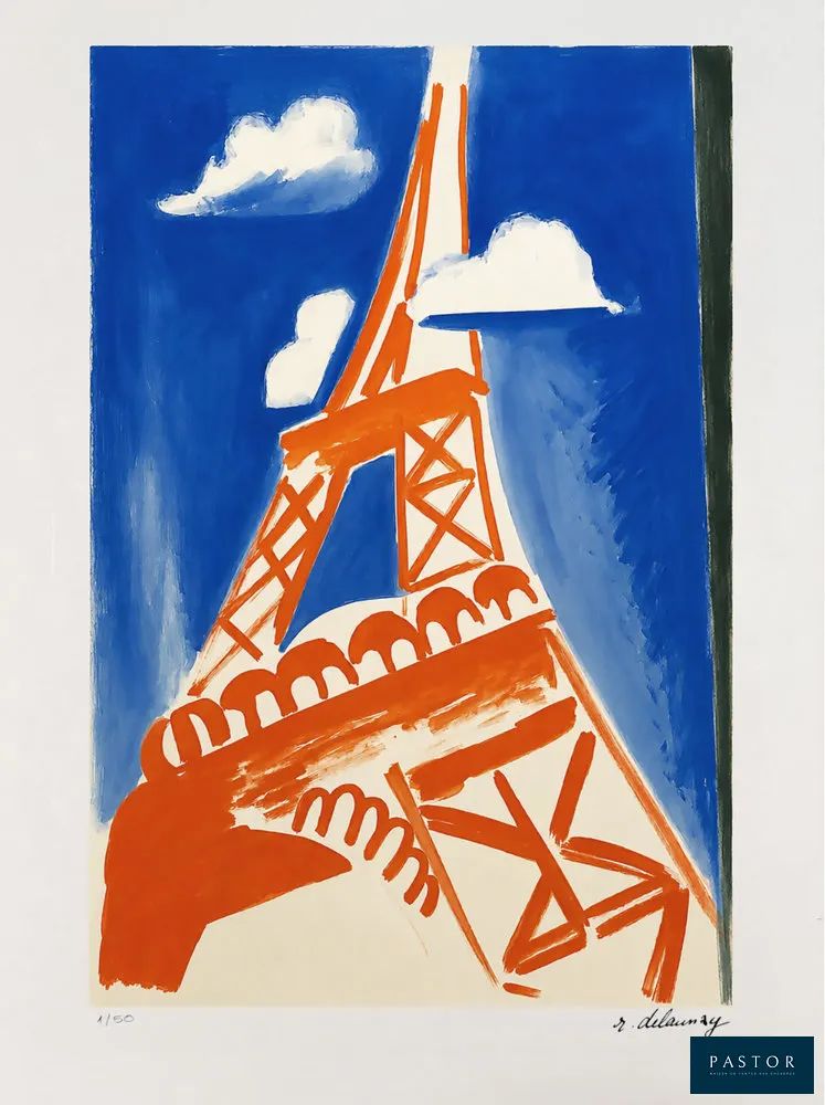 Robert Delaunay (d'après)
Tours Eiffel

Sérigraphie sur papier Arches
Numérotée 1/50
Série limitée (50 exemplaires
Collection de luxe, Edition Monocle Paris, 2026
Signée dans la planche 
Filigrane Arches France
Bon état

76 X 56 cm


Expédition obligatoire, jusqu'à 5 Lithographies dans votre colis pour 14,76€ TTC en France Métropolitaine, et 29,64€ TTC pour l'Europe