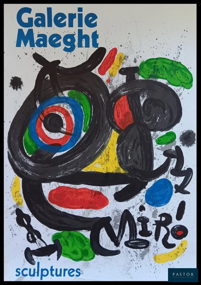 Joan Miro (1883-1983)
  Sculptures

  Affiche lithographique originale
  Galerie Maeght - 1970
  
  Dimension : 77 x 54 cm
  très bon état


Expédition obligatoire, jusqu'à 5 Lithographies dans votre colis pour 14,76€ TTC en France Métropolitaine, et 29,64€ TTC pour l'Europe