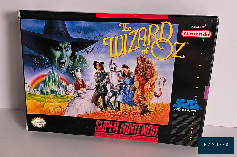 NINTENDO - SUPER NES. Jeu : The Wizard of Oz. Complet avec boite, notice et Cartouche. Version US. TBE. Sortie : 1993. Plateforme 2D