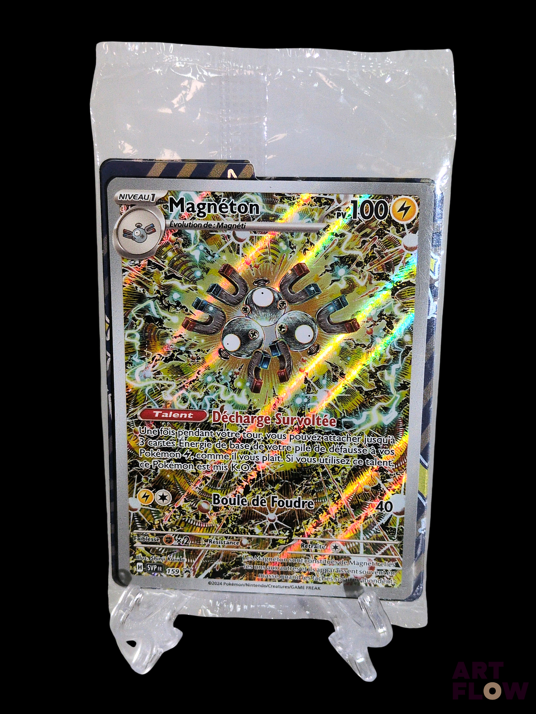 Carte Pokémon Magnéton promotionnelle SVP159 scellée Dans son booster. En Français