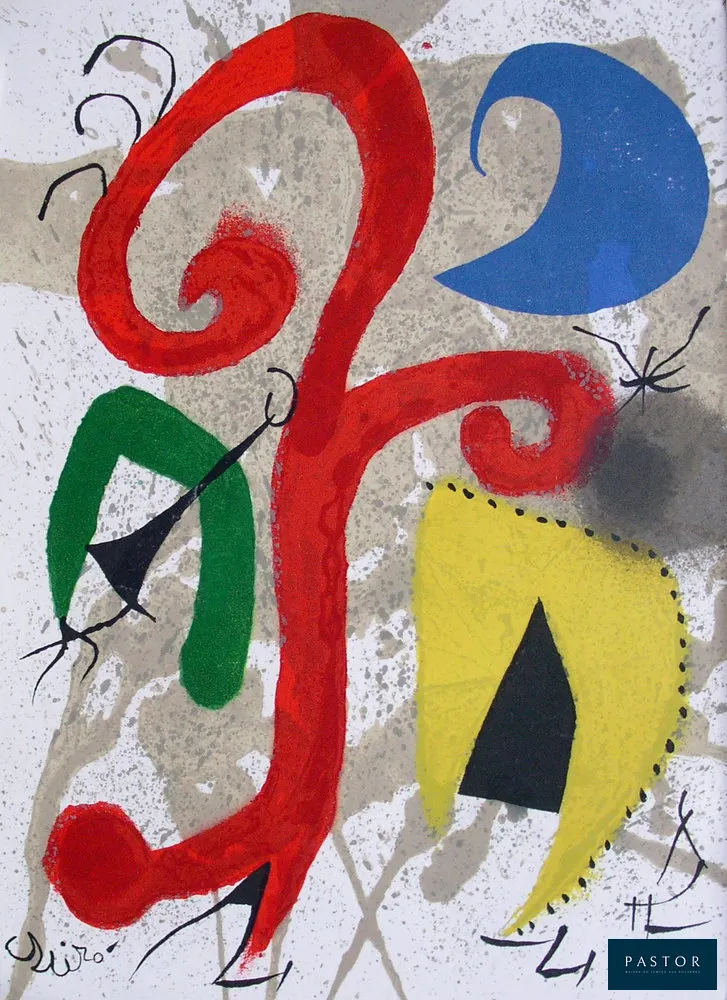 Joan MIRO (1893-1983)
Jardin au clair de lune

Lithographie originale en couleurs
Signée dans la planche
Sur papier épais 24 x 33 cm
Imprimée dans les Ateliers Mourlot (Paris, France) en 1973

Excellent état

REFERENCES : Catalogue raisonné Maeght / Miro lithograph vol. V #896


Expédition obligatoire, jusqu'à 5 Lithographies dans votre colis pour 14,76€ TTC en France Métropolitaine, et 29,64€ TTC pour l'Europe