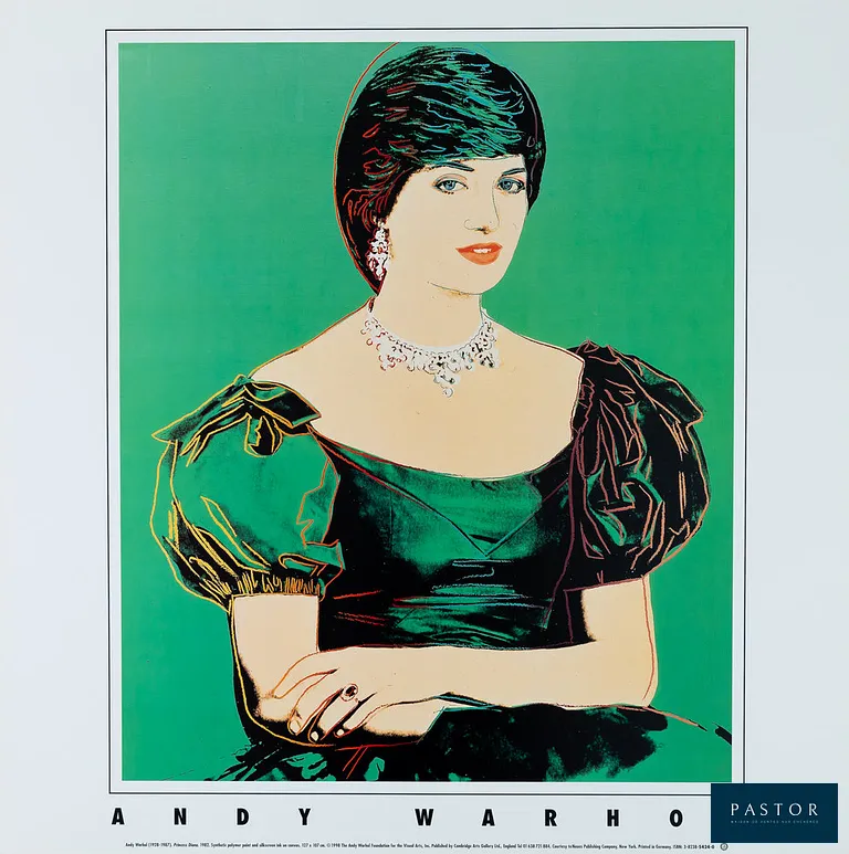 Andy WARHOL (1928-1987) (D'après)
Princesse Diana , 1982

Affiche originale en couleurs
Sur papier épais 65 × 65 cm

Excellent état

INFORMATION : Affiche publiée par Cambridge Arts Gallery (Royaume-Uni) et imprimée en Allemagne en 1998


Expédition obligatoire, jusqu'à 5 Lithographies dans votre colis pour 14,76€ TTC en France Métropolitaine, et 29,64€ TTC pour l'Europe