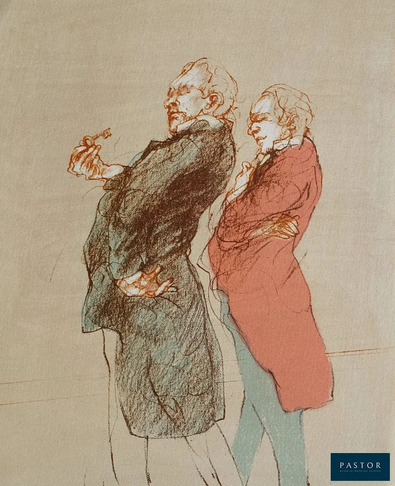 Claude WEISBUCH (1927-2014)
La clé

Lithographie originale
Sur papier Vélin d'Arches
Dimensions : 27,5 x 22 cm
Lithographie imprimée sur les presses du lithographe d'art E. & J. Desjobert
Edition de 1984 limitée à 1950 exemplaires
Aucun texte au dos sauf le tampon justificatif

Excellent état


Expédition obligatoire, jusqu'à 5 Lithographies dans votre colis pour 14,76€ TTC en France Métropolitaine, et 29,64€ TTC pour l'Europe