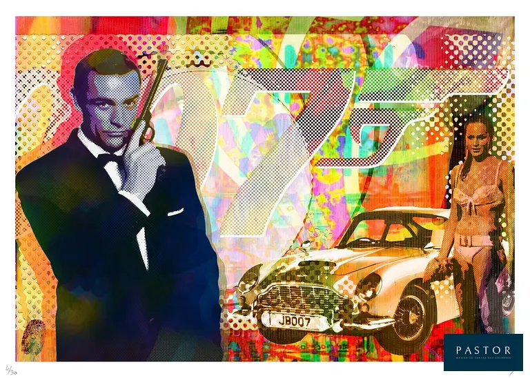 Vincent Sabatier
James Bond, 2019

Sérigraphie sur papier fine art Fabriano
Ref : Tintoretto Neve 240g
Epreuve signée et numérotée par l'artiste.
Numérotation aléatoire entre 1 et 30/30.
La numérotation peut différée de la photo
Dimensions : 50 x 70 cm
Édition limitée - 30 exemplaires
Excellent état, Jamais encadrée


Expédition obligatoire, jusqu'à 5 Lithographies dans votre colis pour 14,76€ TTC en France Métropolitaine, et 29,64€ TTC pour l'Europe