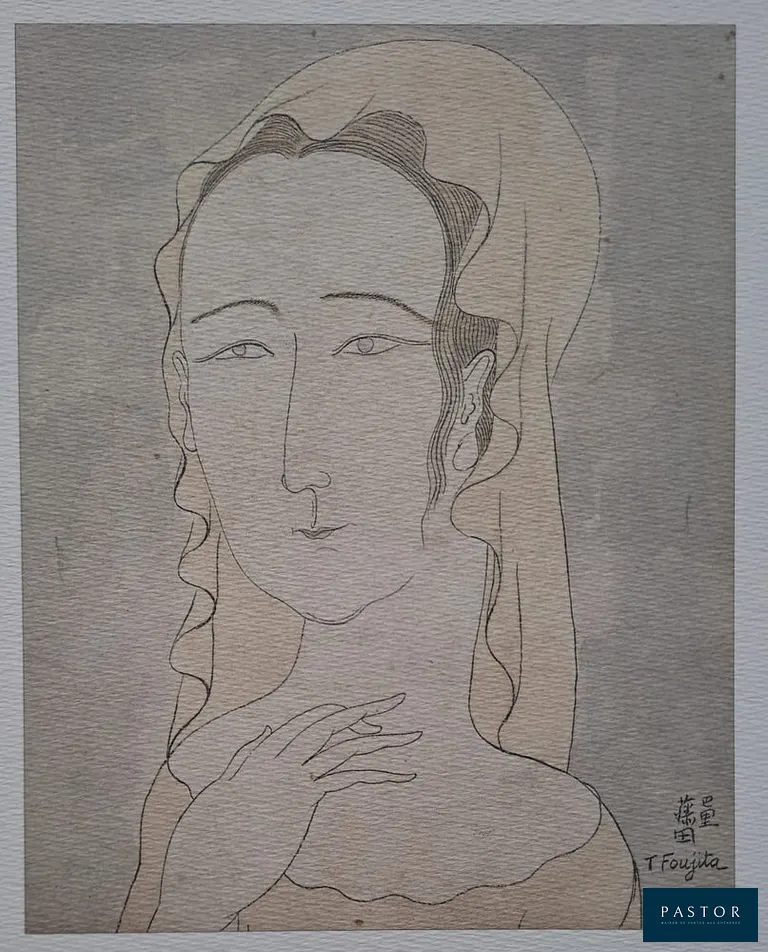 Léonard Foujita (d'après) (1886-1968)
Vierge au voile

Impression d'art sur papier épais
Signée dans la planche
Tirage issu d'un portfolio n°726 (catalogue de Sylvie Buisson), édition limitée
Editions John Sayegh, 1989
Dimensions feuille : 27 x 24 cm environ
Très bon état


Expédition obligatoire, jusqu'à 5 Lithographies dans votre colis pour 14,76€ TTC en France Métropolitaine, et 29,64€ TTC pour l'Europe