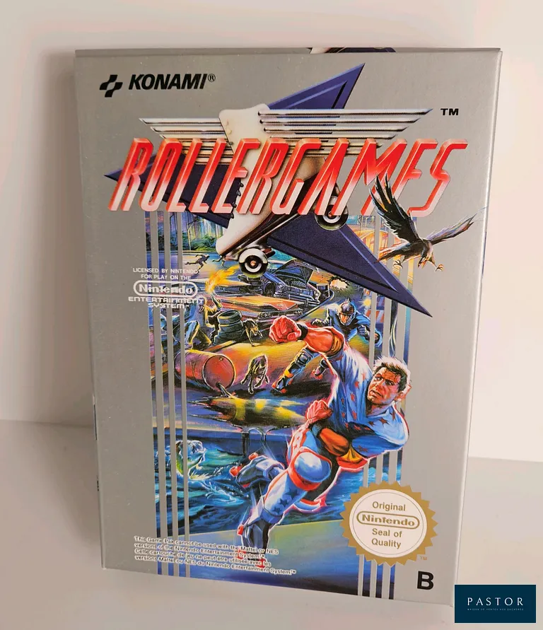 NINTENDO - NES. Jeu : Rollergames. Complet avec boite, notice et cartouche. Version PAL FRA. TBE. Sortie : 1991. Beat them all