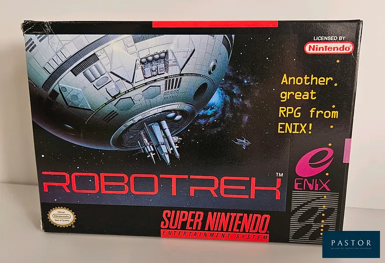 NINTENDO - SUPER NES. Jeu : Robotrek. Ultra complet avec boite, notice , cartouche et carte. Version Us. Rare. Sortie : 1994