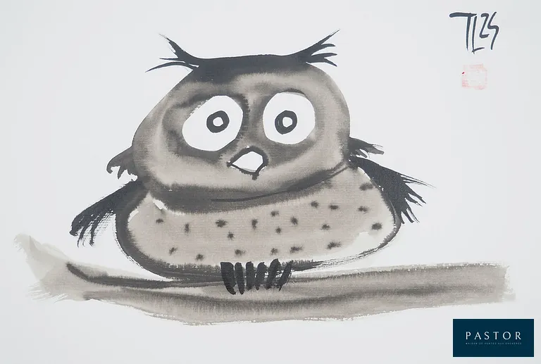Laszlo TIBAY (1962)
L'hibou perché sur sa branche

Dessin original à l'encre et au lavis
Signé en haut à droite
Authentifié par le cachet de l'artiste
Sur carton fin 30 × 20 cm

Excellent état


Expédition obligatoire, jusqu'à 5 Lithographies dans votre colis pour 14,76€ TTC en France Métropolitaine, et 29,64€ TTC pour l'Europe