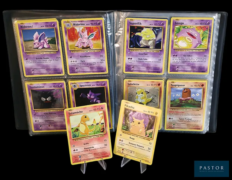 Full set Pokemon - Contient les cartes Communes et Peu communes.
Série du bloc XY : Évolutions.
Cartes en état global Très Bon, en français.
Collection livrée avec le classeur Wizards vintage officiel édité à l'époque du Set de Base.