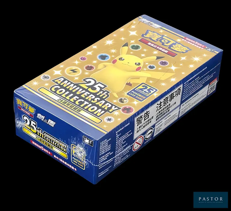 Coffret Pokémon scellé : Display (16 Boosters).
Série Célébration 25 ans - 25th Anniversary Collection (s8a F).
Scellé, en chinois.