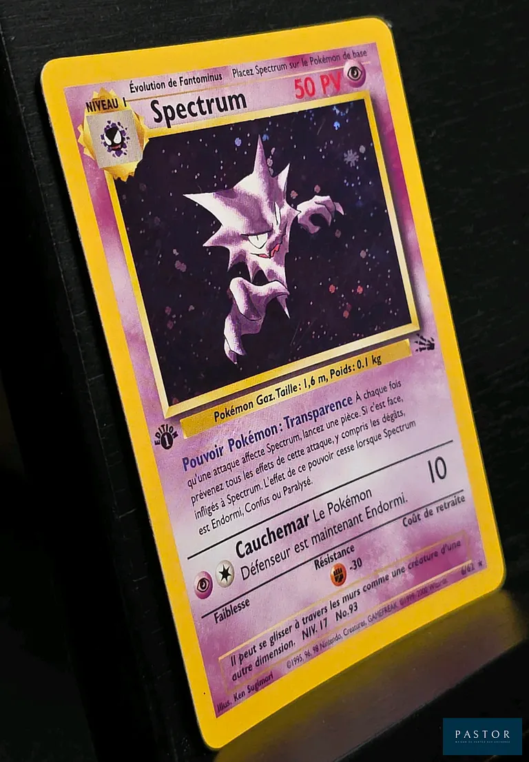 Carte Pokémon Spectrum 6/62 - Holographique.
Série du bloc Wizards : Fossile édition 1.
Carte en état Excellent, en français.
Livrée sous bulles et toploader.