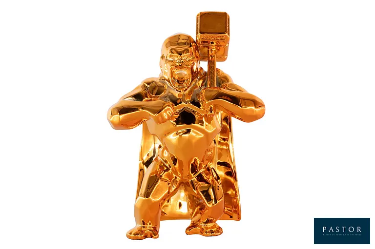 Richard ORLINSKI (1966)
Hammer Kong (Orange Spirit)

Sculpture originale en résine
Couleur Orange métallisé
Dimensions : 13 x 7 x 4 cm
Présentée dans sa boite écrin avec son certificat

Excellent état


Expédition obligatoire, jusqu'à 5 Lithographies dans votre colis pour 14,76€ TTC en France Métropolitaine, et 29,64€ TTC pour l'Europe