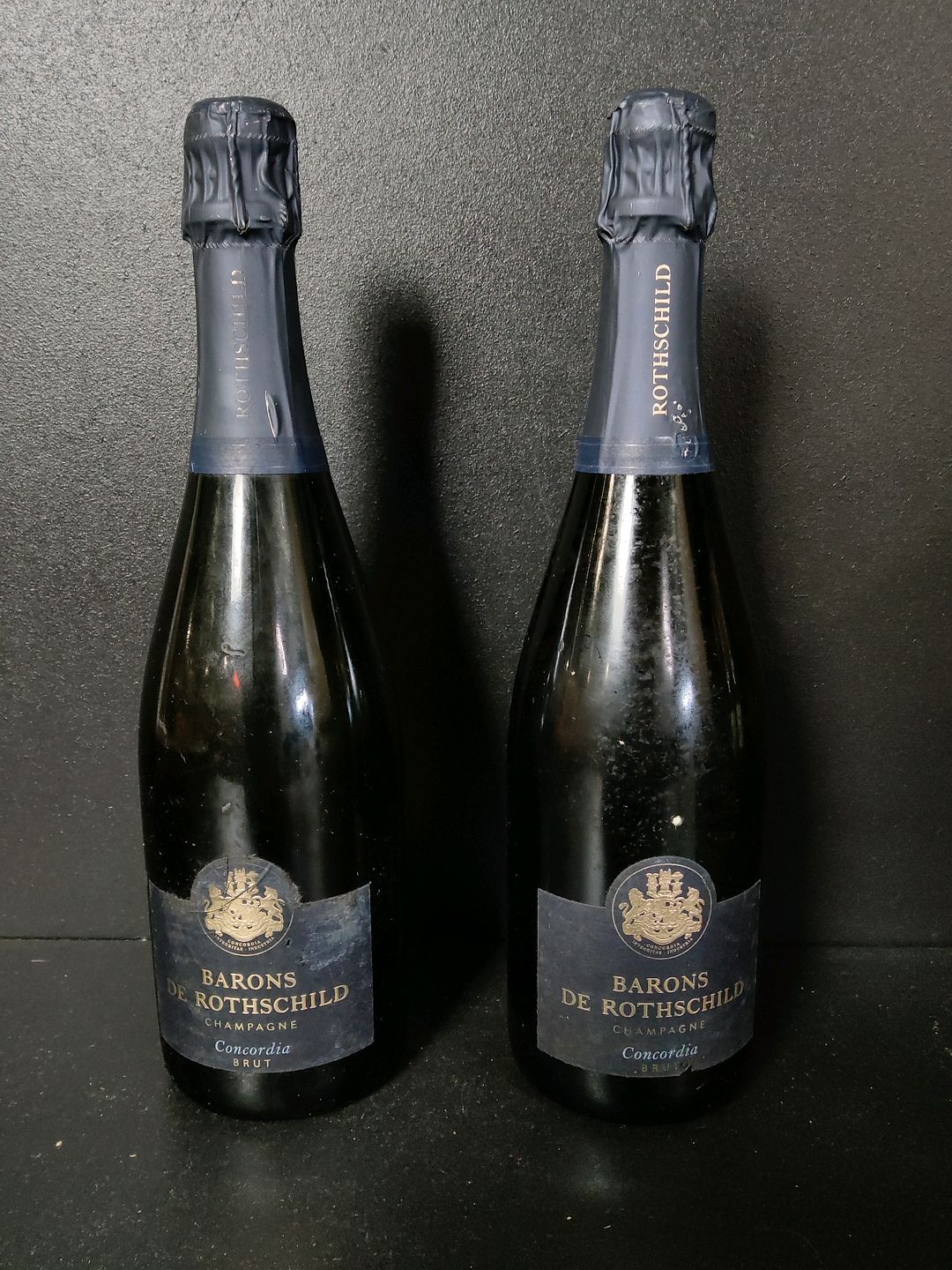 2 bouteilles de champagne Barons de Rothschild Concordia Brut 75cl