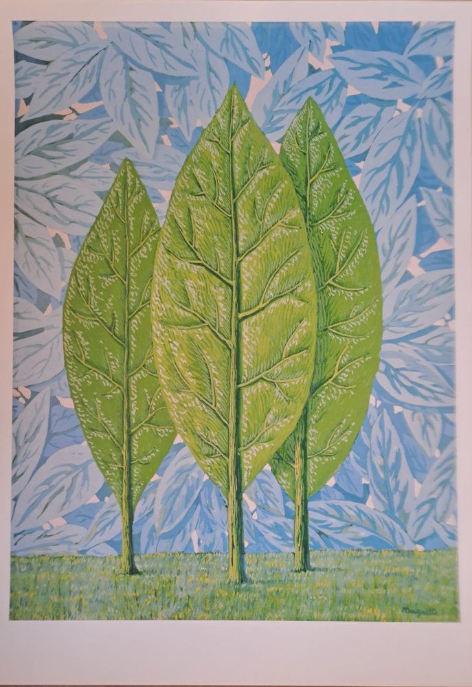 René Magritte (d&rsquo;après) (1898-1967) La belle saison, 2013 Lithographie offset Signée dans la planche Dimensions : 70 x 51 cm environ Très bon état Cette reproduction du tableau de Magritte est la seule autorisée et approuvée dans son format actuel. Elle a été validée par les autorités compétentes gérant la succession de Magritte, garantissant son authenticité et sa fidélité à la vision originale de l&rsquo;artiste. Expédition obligatoire, jusqu&rsquo;à 5 Lithographies dans votre colis pour 14,76€ TTC en France Métropolitaine, et 29,64€ TTC pour l&rsquo;Europe