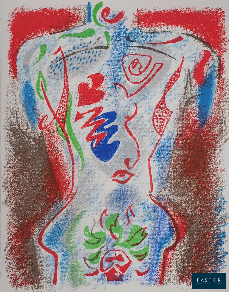 André MASSON (1896-1987)
Cupidon, le dieu de l'amour

Lithographie originale en couleurs
Sur vélin 24 x 31 cm
Imprimée dans les Ateliers Mourlot (Paris, France)

Excellent état

INFORMATION : Lithographie éditée par San Lazzaro en 1972


Expédition obligatoire, jusqu'à 5 Lithographies dans votre colis pour 14,76€ TTC en France Métropolitaine, et 29,64€ TTC pour l'Europe