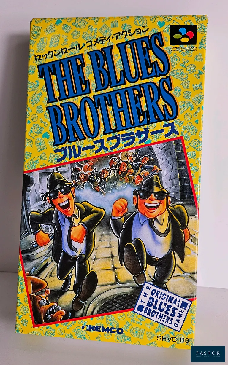 NINTENDO - SUPER FAMICOM. Jeu : The Blues Brothers. Complet avec boite, notice et cartouche. Version Japonais JAP. TBE. Sortie : 1992