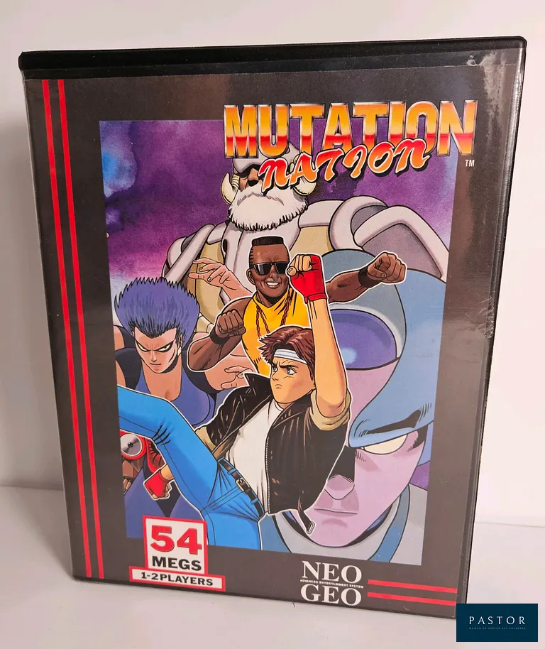 SNK - NEO GEO. Jeu : Mutation Nation. Avec boite. TBE. Version AES US. Sortie : 1994. Beat them all.