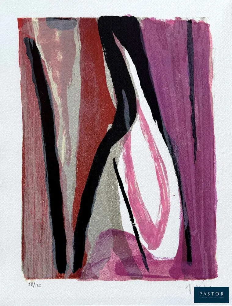 Bram Van Velde (1895-1981)
Composition

Lithographie originale, 1977
Signée au crayon par l'artiste
Numérotée /200 exemplaires
Sur vélin Arches format 33 x 25 cm

Très bon état


Expédition obligatoire, jusqu'à 5 Lithographies dans votre colis pour 14,76€ TTC en France Métropolitaine, et 29,64€ TTC pour l'Europe