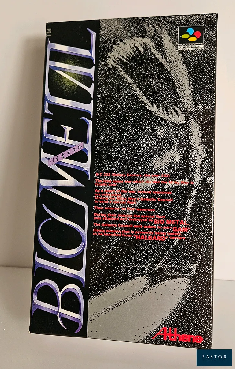 NINTENDO - SUPER FAMICOM. Jeu : Biometal. Complet avec boite, notice et cartouche. Version Japonais JAP. TBE. Sortie : 1993