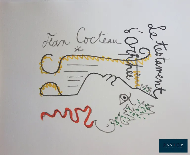 Jean COCTEAU (1889-1963)
Le Testament d'Orphée

Lithographie en couleurs
Signée dans la planche
Sur Vélin 33 x 44 cm

Excellent état


Expédition obligatoire, jusqu'à 5 Lithographies dans votre colis pour 14,76€ TTC en France Métropolitaine, et 29,64€ TTC pour l'Europe