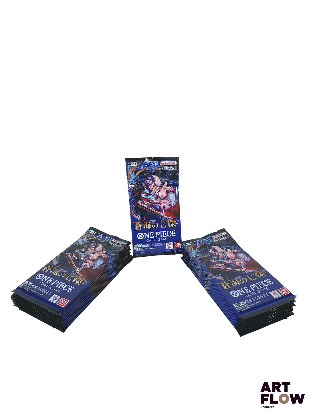 Ensemble de 20 Boosters One piece scellés Serie "Les Sept de la mer d'Azur" OP14-EB04 En japonais