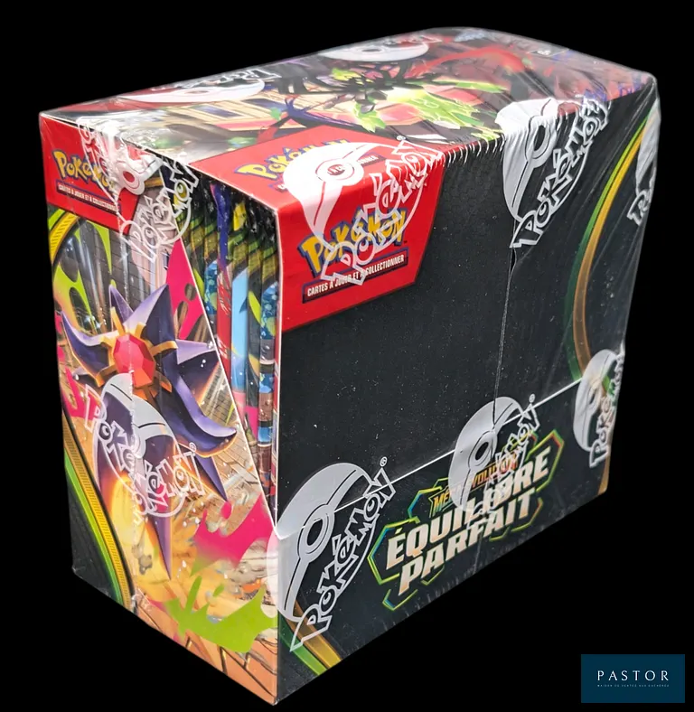 Coffret Pokémon scellé : Display (36 boosters).
Série du bloc Méga-Évolution : Équilibre Parfait (ME03).
En français. - TVA Récupérable