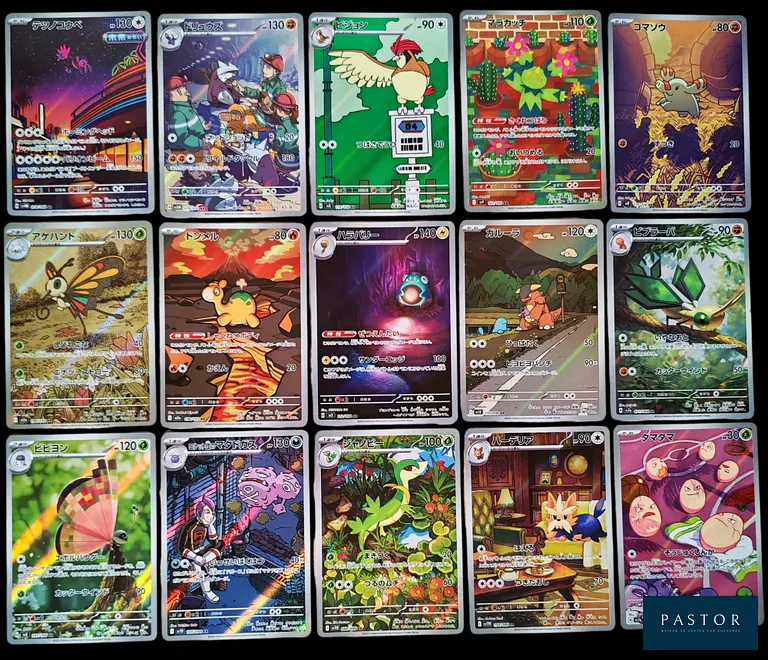 Ensemble de 30 cartes Pokémon - AR
Séries diverses des blocs Écarlate&Violet et Méga-Évolution.
État global Near Mint, en japonais.