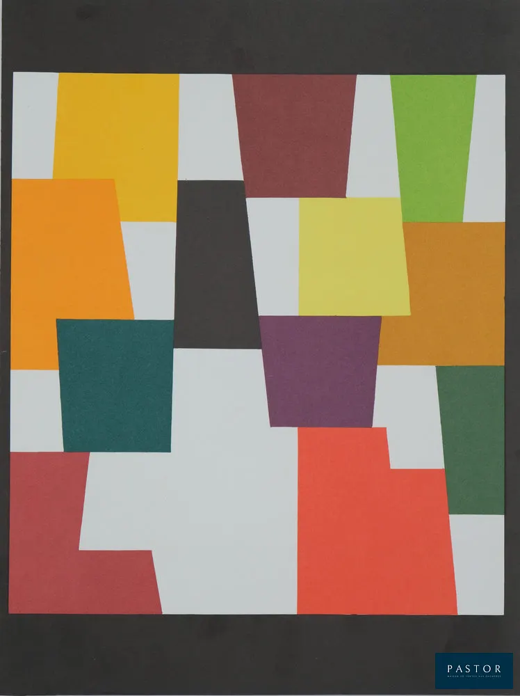 Yaacov AGAM (1928)
Composition géométrique

Lithographie originale en couleurs
Sur Vélin 24 x 31 cm
Imprimée dans les Ateliers Mourlot (Paris, France)

Très bon état, petite déchirure dans la marge droite (2 mm)

INFORMATION : Lithographie éditée par San Lazzaro en 1980


Expédition obligatoire, jusqu'à 5 Lithographies dans votre colis pour 14,76€ TTC en France Métropolitaine, et 29,64€ TTC pour l'Europe