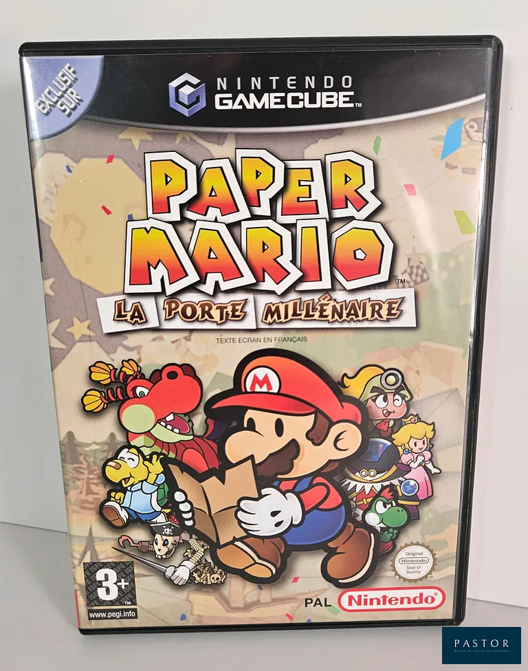 NINTENDO - GAMECUBE - Jeu : Paper La Porte Millénaire. Complet avec boite, notice, CD. PAL FRA. TBE.  Sortie : 2004