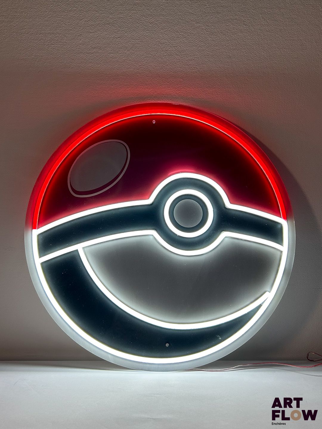 Enseigne néon sur plexiglass Pokemon Diamètre : 50 cm Fonctionnelle